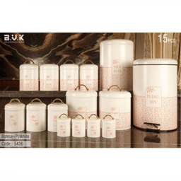 سرویس آشپزخانه 15 پارچه بی.وی.کی (B.V.K) مدل بونسای