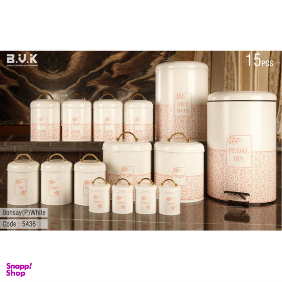 سرویس آشپزخانه 15 پارچه بی.وی.کی (B.V.K) مدل بونسای