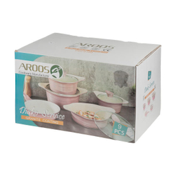 سرویس پخت و پز 9 پارچه عروس (Aroos) مدل دیاکو