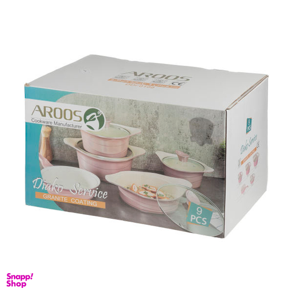 سرویس پخت و پز 9 پارچه عروس (Aroos) مدل دیاکو