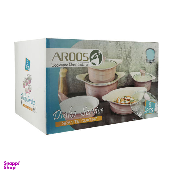 سرویس پخت و پز 9 پارچه عروس (Aroos) مدل دیاکو