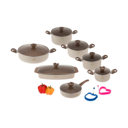 سرویس پخت و پز 16 پارچه وون (Woon) طرح ترک مدل 01