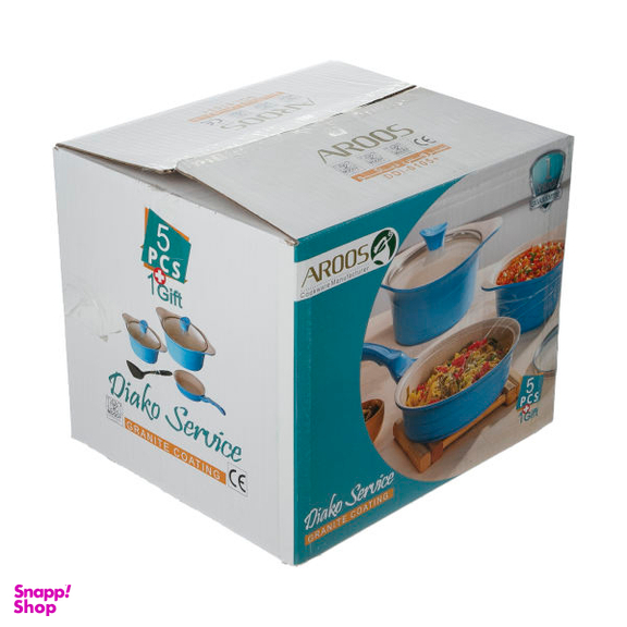 سرویس پخت و پز 6 پارچه عروس (Aroos) سری دیاکو مدل Ddi-0105