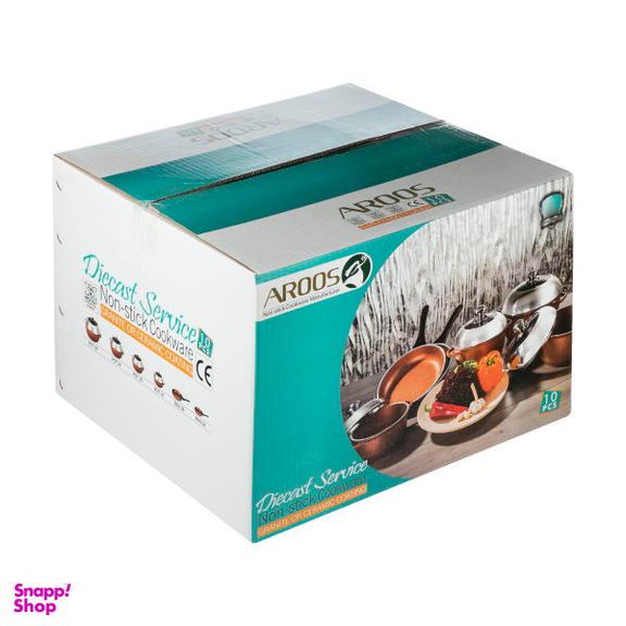 سرویس پخت و پز 10 پارچه عروس (Aroos) مدل Mr22
