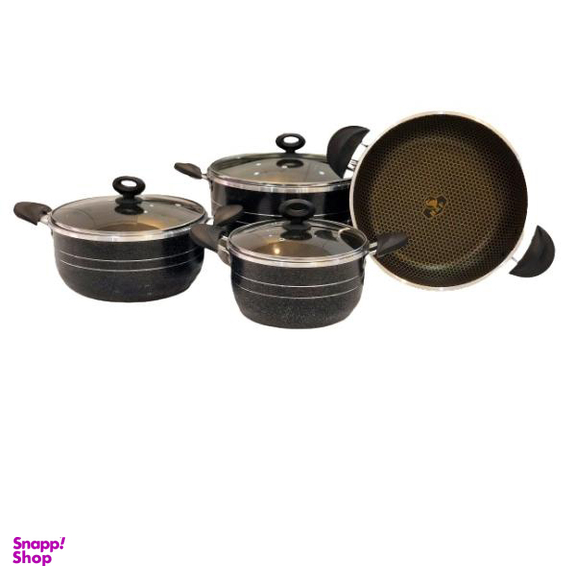سرویس پخت و پز 7 پارچه هلنا مدل زنبوری