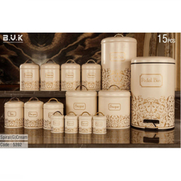 سرویس آشپزخانه 15 پارچه بی.وی.کی (B.V.K) مدل اسپیرال