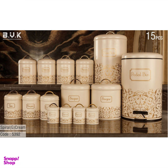سرویس آشپزخانه 15 پارچه بی.وی.کی (B.V.K) مدل اسپیرال