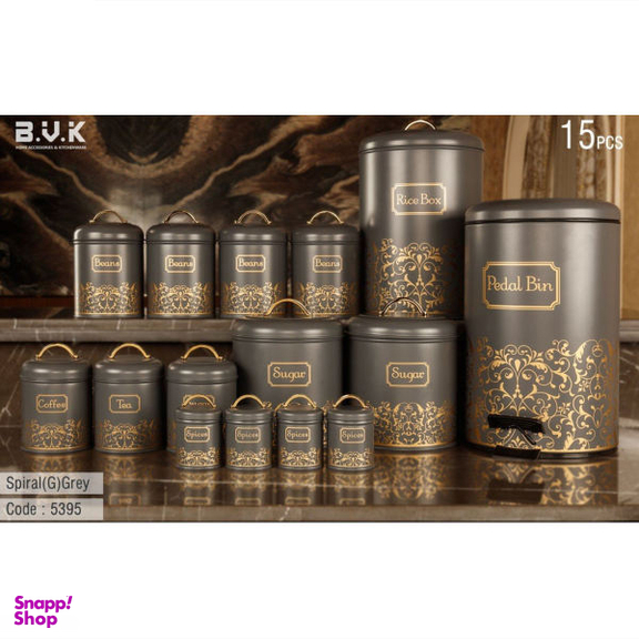 سرویس آشپزخانه 15 پارچه بی.وی.کی (B.V.K) مدل اسپیرال