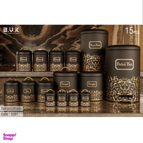 سرویس آشپزخانه 15 پارچه بی.وی.کی (B.V.K) مدل اسپیرال