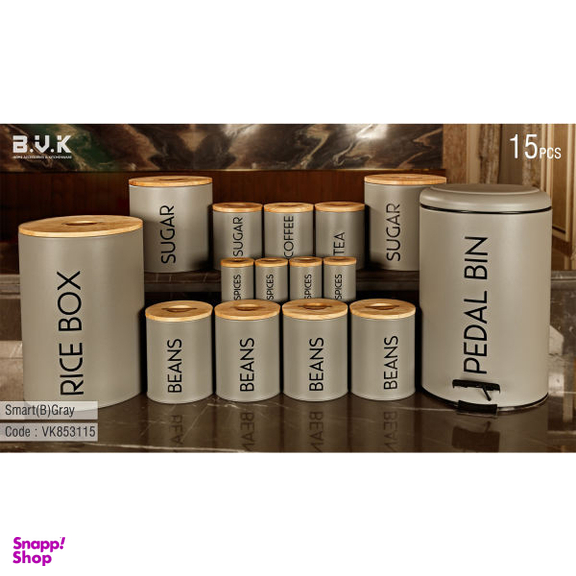 سرویس آشپزخانه 15 پارچه بی.وی.کی (B.V.K) مدل Smart