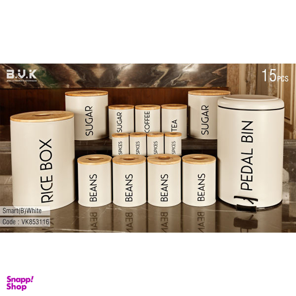 سرویس آشپزخانه 15 پارچه بی.وی.کی (B.V.K) مدل Smart