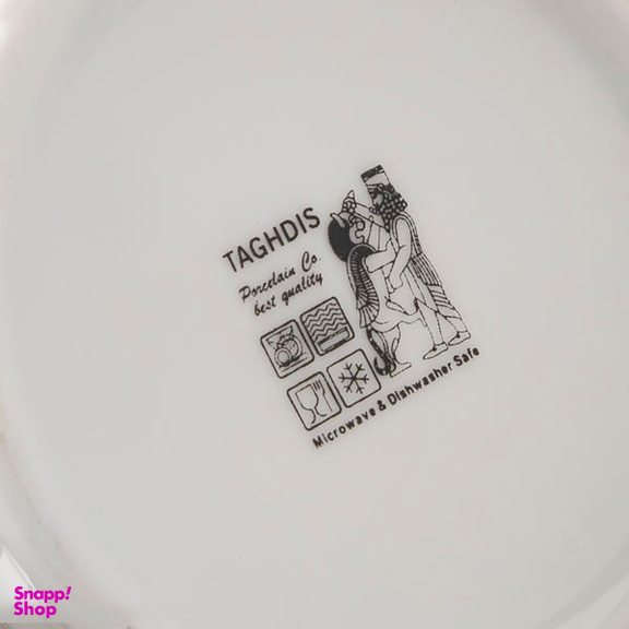 سرویس پاسماوری 14 پارچه شرکت صنایع چینی تقدیس (Taghdis Porcelain Co) طرح گل سرخ