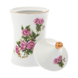 سرویس پاسماوری 14 پارچه شرکت صنایع چینی تقدیس (Taghdis Porcelain Co) طرح گل سرخ