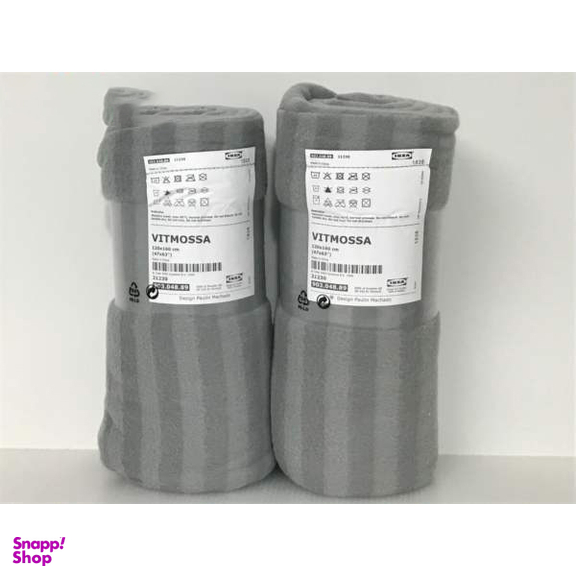 پتو مسافرتی ایکیا مدل Vitmossa سایز 120×160 سانتی متر