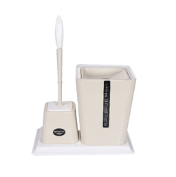 ست توالت شور و سطل زباله تک پلاستیک خاورمیانه مدل T021