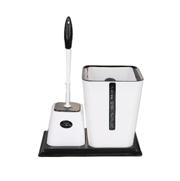 ست توالت شور و سطل زباله تک پلاستیک خاورمیانه مدل T021