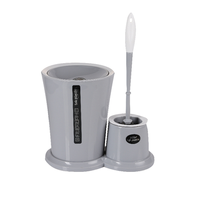 ست توالت شور و سطل زباله تک پلاستیک خاورمیانه مدل T022