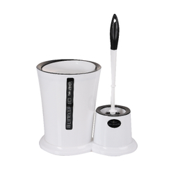 ست توالت شور و سطل زباله تک پلاستیک خاورمیانه مدل T022