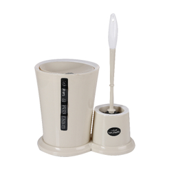 ست توالت شور و سطل زباله تک پلاستیک خاورمیانه مدل T022