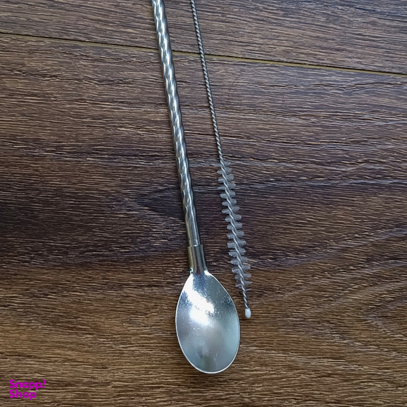 قاشق شربت خوری کد 1003 به همراه فرچه مجموعه 7 عددی