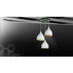 لوستر 3 شعله رایکا (Raika) مدل شیپوری کوتاه کد Ros760