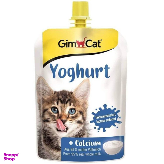 ماست گربه جیم کت مدل Calcium حجم 150 میلی لیتر