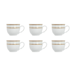 ست فنجان و نعلبکی 12 پارچه شرکت صنایع چینی تقدیس (Taghdis Porcelain Co) مدل K16