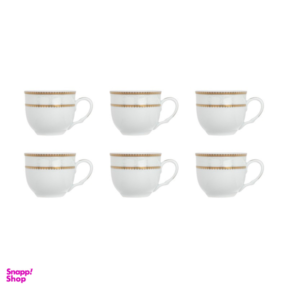 ست فنجان و نعلبکی 12 پارچه شرکت صنایع چینی تقدیس (Taghdis Porcelain Co) مدل K16