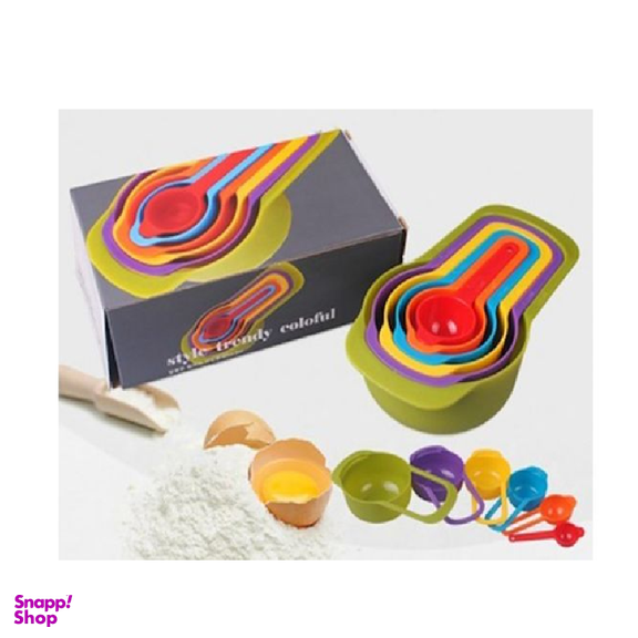 پیمانه اندازه گیری رنگین کمان بسته 6 عددی