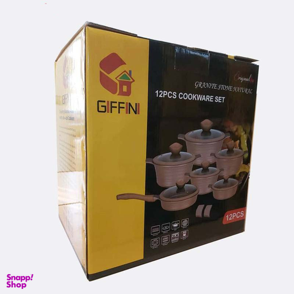 سرویس پخت و پز 12 پارچه جی فی نی (Giffini) مدل WAVE 01