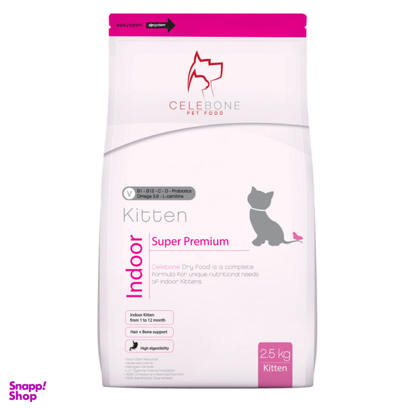 غذای خشک بچه گربه سلبن (Celebon) مدل Kitten وزن 2.5 کیلوگرم