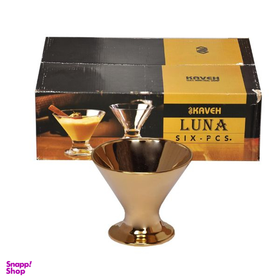 بستنی خوری بلور کاوه (Kaveh Crystal) مدل Luna بسته 6 عددی
