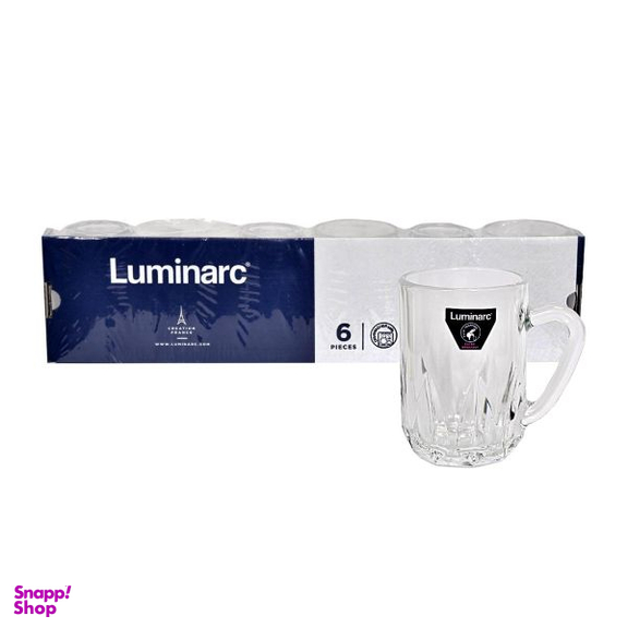 استکان لومینارک (Luminarc) مدل Mansoor.9 بسته 6 عددی