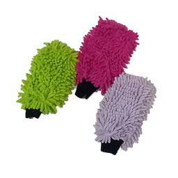 دستکش میکروفایبر نظافت مدل ماکارونی وزن 100 گرم مجموعه 3 عددی