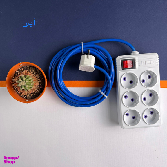 شش راهی برق پیکو (Pico) مدل 6PC-2٫5M طول 2٫5 متر