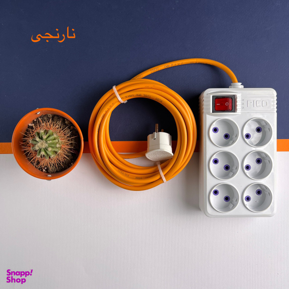 شش راهی برق پیکو (Pico) مدل 6PC-2٫5M طول 2٫5 متر