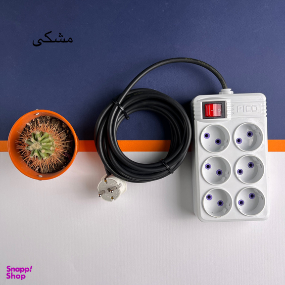 شش راهی برق پیکو (Pico) مدل 6PC-2٫5M طول 2٫5 متر