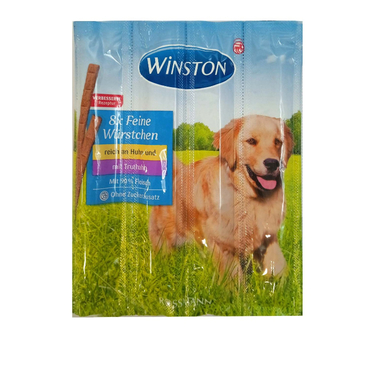 تشویقی مدادی سگ وینستون (Winston) طعم مرغ و بوقلمون بسته 4 عددی