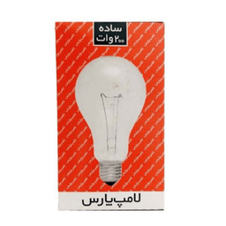 لامپ رشته‌ ای 200 وات پارس (Pars) مدل شفاف پایه E27