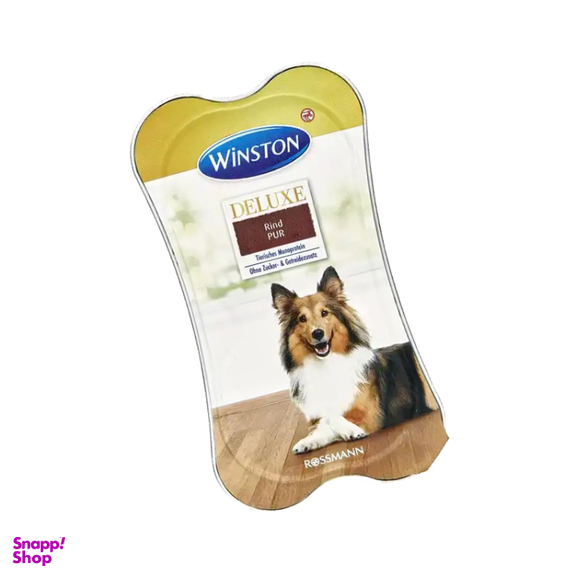 خوراک کاسه ای (ووم) سگ وینستون (Winston) مدل Rind وزن 175 گرم بسته 2 عددی