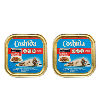 کنسرو غذای گربه کوشیدا (Coshida) مدل Rind وزن 100 گرم بسته 2 عددی