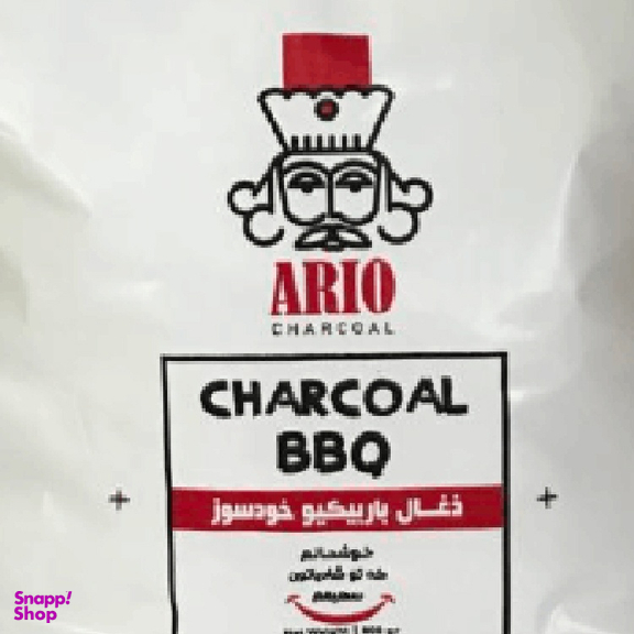 زغال باربیکیو آریو (Ario) مدل خودسوز وزن 800 گرم