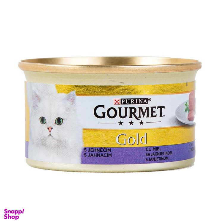 کنسرو غذای گربه گورمت (Gourmet) مدل پته بره Lamb Pate وزن 85 گرم