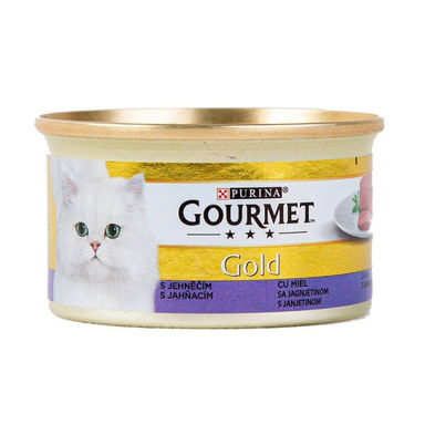 کنسرو غذای گربه گورمت (Gourmet) مدل پته بره Lamb Pate وزن 85 گرم