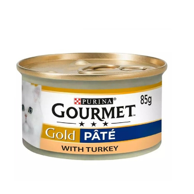 کنسرو غذای گربه گورمت مدل پته بوقلمون Turkey Pate وزن 85 گرم