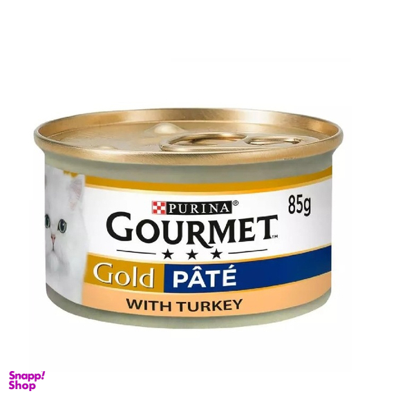 کنسرو غذای گربه گورمت مدل پته بوقلمون Turkey Pate وزن 85 گرم