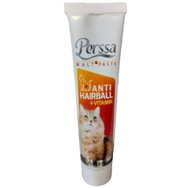 خمیر مالت گربه پرسا (Perssa) مدل Vitaminand Hairball وزن 100 گرم بسته 2 عددی