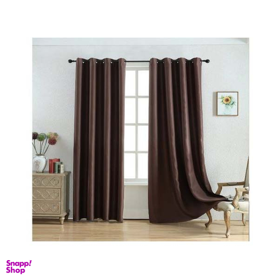 پرده کتان کارینو (Karino) مدل Gu11 مجموعه 2 عددی ارتفاع 280