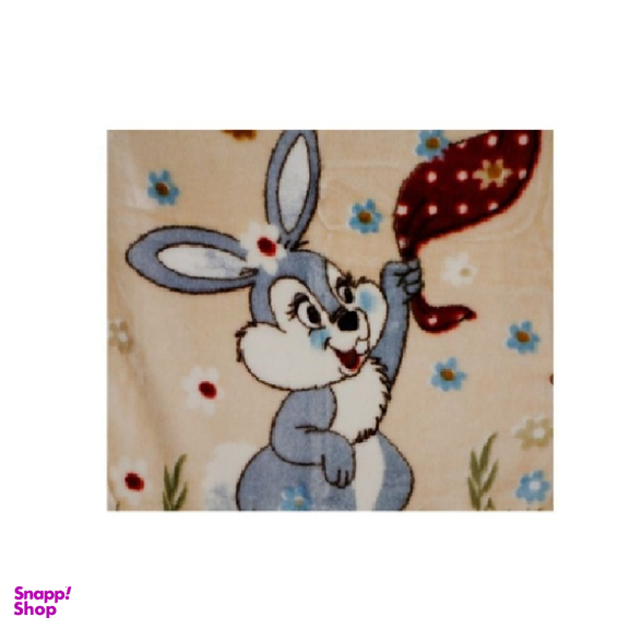 پتو نوزادی نرمینه بافت مدل 402 طرح خرگوش