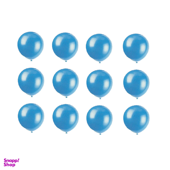 بادکنک ساده بالوتکس (Ballotex) سایز 12 اینچ مجموعه 12 عددی رنگ آبی